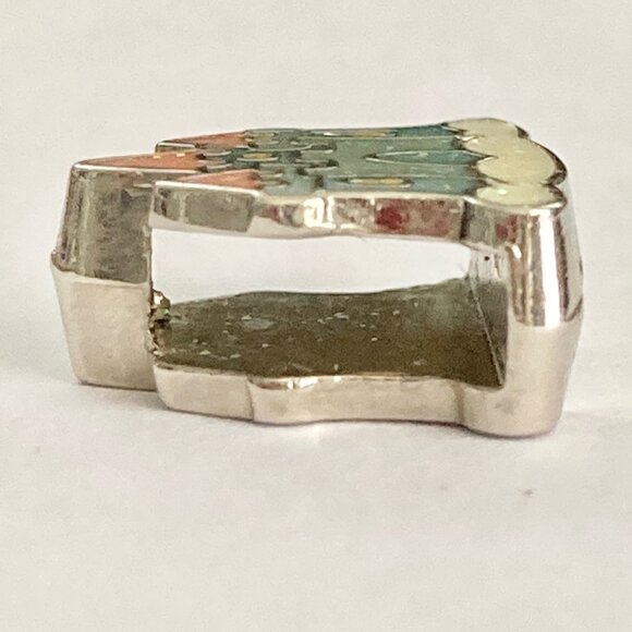 Vintage Disney Cinderella Castle Slider Charm Sleeping Beauty Disneyland Stamped - Picture 6 of 7